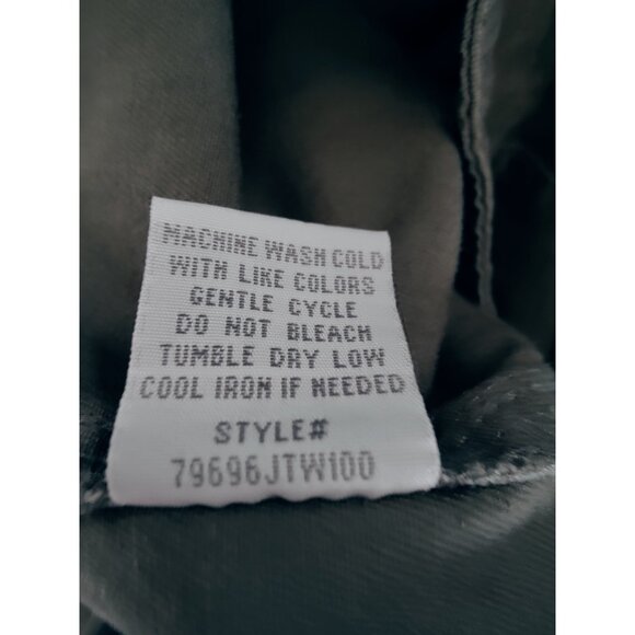 Cali 1850 Juniors Olive Green Cargo Zippered-Pocket Straight Leg Pants 9 NWOT - Picture 8 of 9